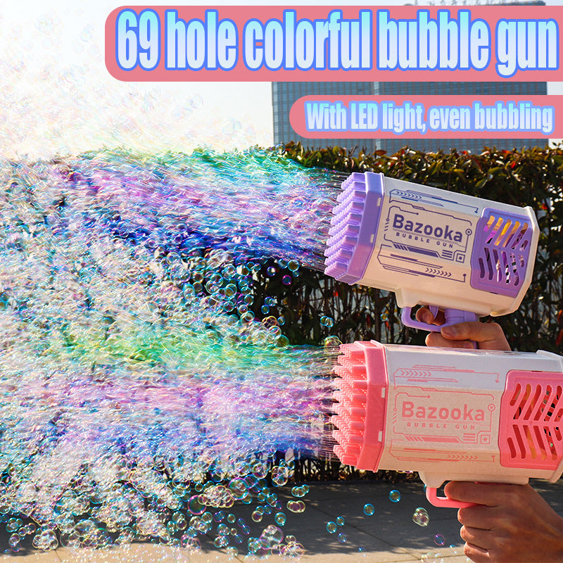 Rocket 69 Holes Soap Bubbles Machine