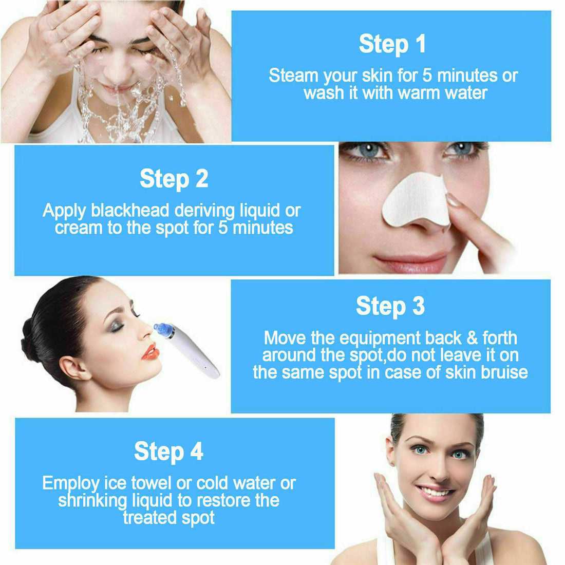 Electric Blackhead Vacuum Pore Cleaner Acne Pimple