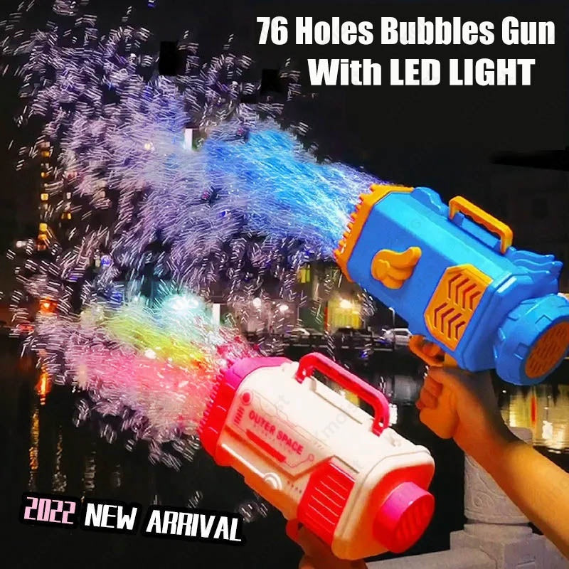 Rocket 69 Holes Soap Bubbles Machine