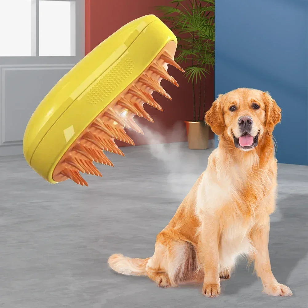 Steam Pet Brush 3-in-1