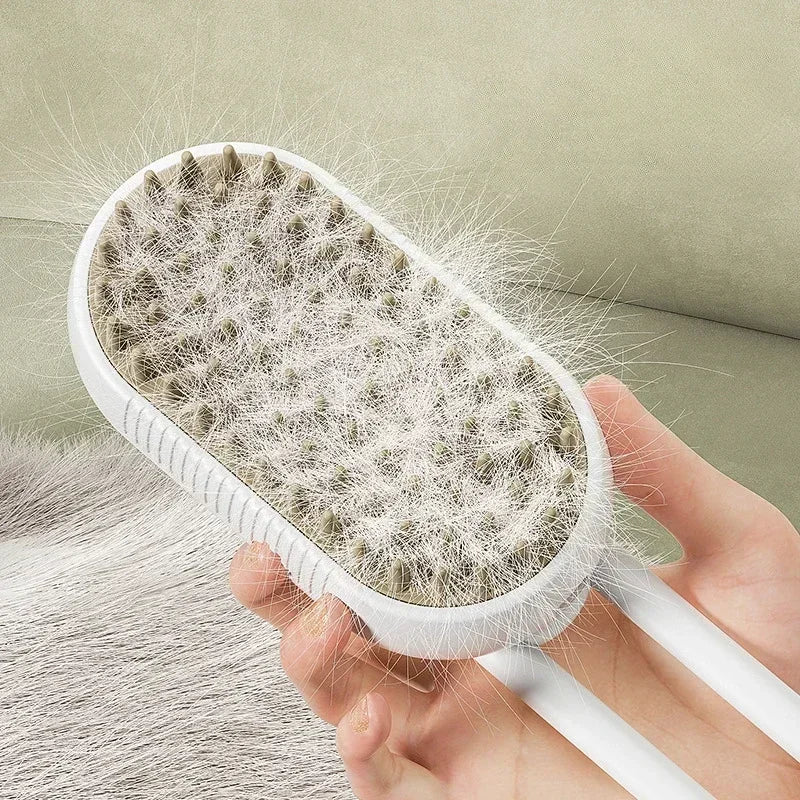 Steam Pet Brush 3-in-1