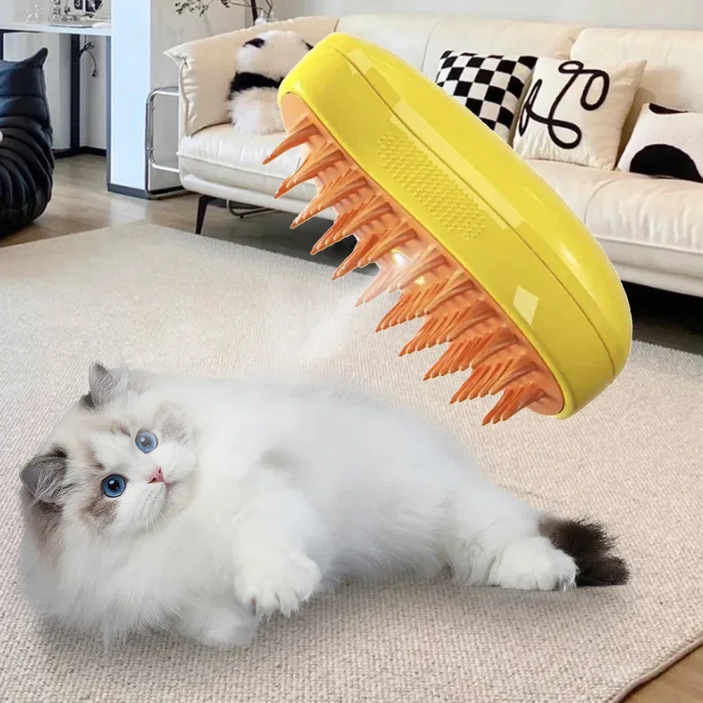Steam Pet Brush 3-in-1