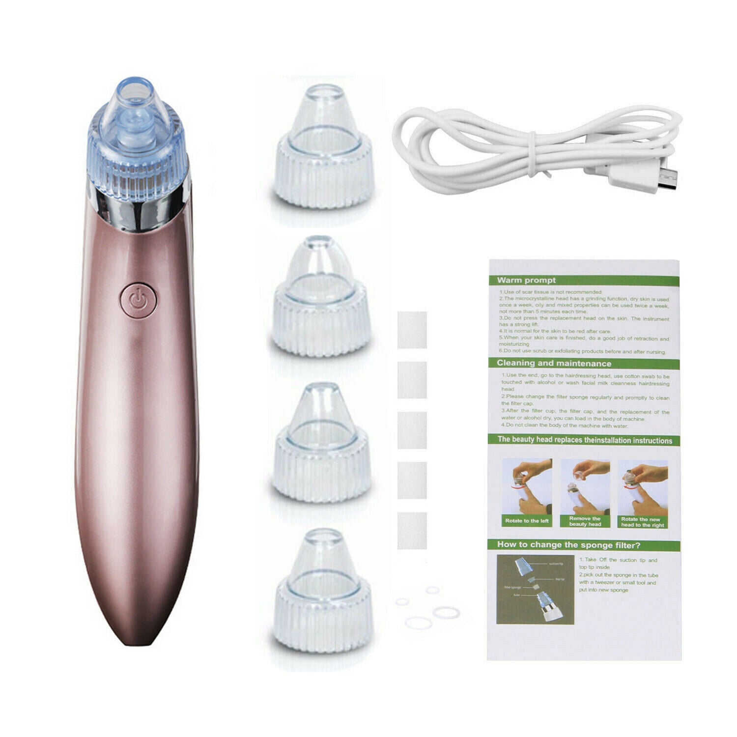 Electric Blackhead Vacuum Pore Cleaner Acne Pimple