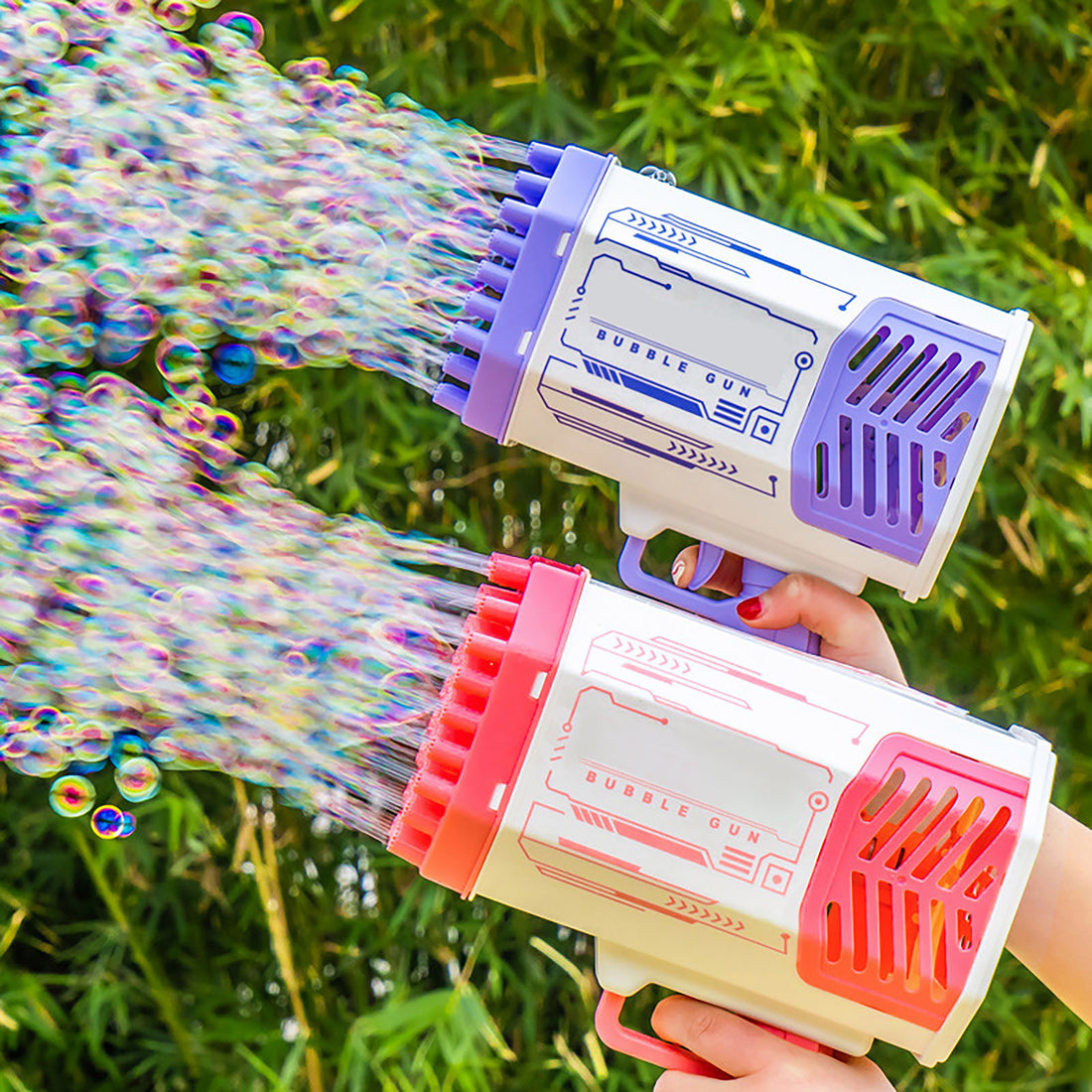 Rocket 69 Holes Soap Bubbles Machine